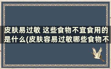 皮肤易过敏 这些食物不宜食用的是什么(皮肤容易过敏哪些食物不能吃)